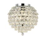 Coniston IP 45cm Ceiling, 8 Light G9, IP44, Polished Chrome/Crystal
