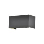 Davos Rectangle Wall Lamp, 4 x 6W LED, 4000K, 2200lm, IP54, Dark Grey, 3yrs Warranty