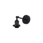 Dreifa Switched Wall Light, 1 x E27, Matt Black