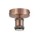Dreifa 10cm Ceiling Light, 1 x E27, Antique Copper