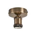Dreifa 10cm Ceiling Light, 1 x E27, Antique Brass