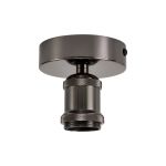 Dreifa 10cm Ceiling Light, 1 x E27, Black Chrome