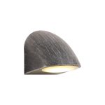 Lynn Wall Lamp, 1 x GU10, IP54, Black/Brushed Silver/Opal, 2yrs Warranty