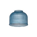Arvo 14.5x11cm Prismatic Dome Glass Shade, Blue