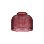 Arvo 14.5x11cm Prismatic Dome Glass Shade, Purple