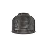 Arvo 14.5x11cm Prismatic Dome Glass Shade, Smoke