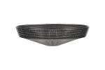 Arvo 31x8.5cm Prismatic Shallow Glass Shade, Smoke