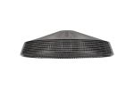 Arvo 31x8.5cm Prismatic Shallow Glass Shade For E27 42mm Lampholder, Smoke