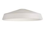 Arvo 40x11cm Prismatic Shallow Glass Shade For E27 42mm Lampholder, Frosted
