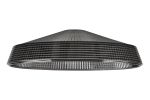 Arvo 40x11cm Prismatic Shallow Glass Shade For E27 42mm Lampholder, Smoke