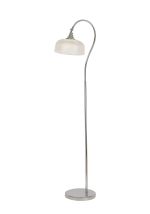Arvo Floor Lamp 1 Light E27 Polished Nickel/Prismatic Glass