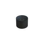 Hemel Round, 18x13.5cm Shade, Black Linen With Translucent Inner & Black Carrier