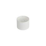 Hemel Round, 18x13.5cm Shade, Pearl Oyster Linen With Translucent Inner & Pearl Oyster Carrier