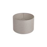 Hemel Round, 30x20cm Shade, Cement Linen With Translucent Inner & Cement Carrier