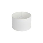 Hemel Round, 30x20cm Shade, Pearl Oyster Linen With Translucent Inner & Pearl Oyster Carrier