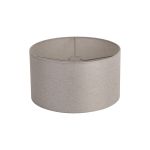 Hemel Round, 40x22cm Shade, Cement Linen With Translucent Inner & Cement Carrier