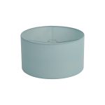 Hemel Round, 40x22cm Shade, Duck Egg Linen With Translucent Inner & Duck Egg Carrier
