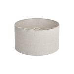 Hemel Round, 40x22cm Shade, Sandstone Linen With Translucent Inner & Sandstone Carrier