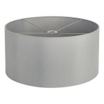 Hemel Round, 60x30cm Shade, Self Lined Lunar Faux Silk & Lunar Carrier