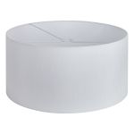 Hemel Round, 60x30cm Shade, Self Lined Porcelain Faux Silk & Porcelain Carrier