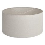 Hemel Round, 60x30cm Shade, Sandstone Linen With Translucent Inner & Sandstone Carrier