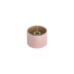Hemel Round, 18x13.5cm Shade, Blush Pink Velvet With Prosecco Paper Lining & Prosecco Finish Carrier