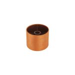 Hemel Round, 20x16.5cm Shade, Burnt Orange Velvet With Copper Paper Lining & Copper Finish Carrier