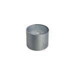 Hemel Round, 20x16.5cm Shade, Dark Grey Velvet With Silver Paper Lining & Silver Finish Carrier