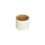 Hemel Round, 20x16.5cm Shade, Ivory Velvet With Champagne Paper Lining & Champagne Finish Carrier