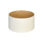 Hemel Round, 40x22cm Shade, Ivory Velvet With Champagne Paper Lining & Champagne Finish Carrier