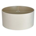 Hemel Round, 60x30cm Shade, Mink Velvet With Prosecco Paper Lining & Prosecco Finish Carrier