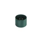 Hemel Round, 18x13.5cm Shade, Self Lined Forest Green Velvet & Green Finish Carrier