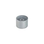Hemel Round, 18x13.5cm Shade, Light Grey Velvet With Light Grey TC Lining & Light Grey Finish Carrier