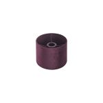 Hemel Round, 20x16.5cm Shade, Aubergine Velvet With Aubergine TC Lining & Aubergine Finish Carrier