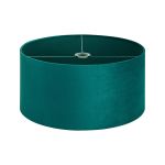 Hemel Round, 50x25cm Shade, Teal Velvet With Teal TC Lining & Teal Finish Carrier
