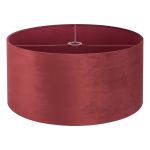 Hemel Round, 60x30cm Shade, Oxblood Velvet With Oxblood TC Lining & Oxblood Finish Carrier