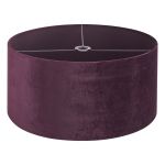 Hemel Round, 60x30cm Shade, Aubergine Velvet With Aubergine TC Lining & Aubergine Finish Carrier