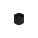 Hemel Round, 18x13.5cm Shade, Self Lined Black Faux Silk & Black Carrier