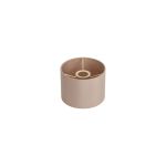 Hemel Round, 18x13.5cm Shade, Self Lined Pebble Faux Silk & Pebble Carrier