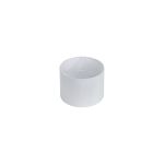 Hemel Round, 18x13.5cm Shade, Self Lined Porcelain Faux Silk & Porcelain Carrier