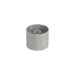 Hemel Round, 20x16.5cm Shade, Self Lined Lunar Faux Silk & Lunar Carrier