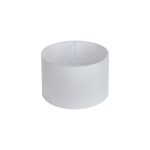 Hemel Round, 30x20cm Shade, Self Lined Porcelain Faux Silk & Porcelain Carrier