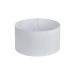 Hemel Round, 40x22cm Shade, Self Lined Porcelain Faux Silk & Porcelain Carrier