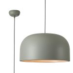 Ecer 43cm Pendant, 1 x E27, Sand Grey