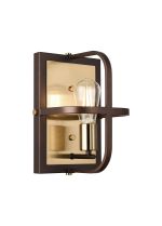 Sora Wall Lamp 1 Light E27, Brown Oxide / Antique Bronze