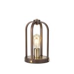 Sora Table Lamp 1 Light E27, Brown Oxide / Antique Bronze