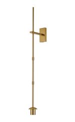 Zara Wall Light (FRAME ONLY), 1 Light E27, Brass Gold