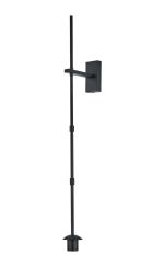 Zara Wall Light (FRAME ONLY), 1 Light E27, Satin Black