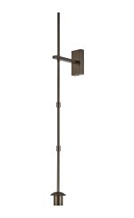 Zara Wall Light (FRAME ONLY), 1 Light E27, Bronze