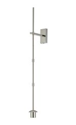Zara Wall Light (FRAME ONLY), 1 Light E27, Polished Nickel